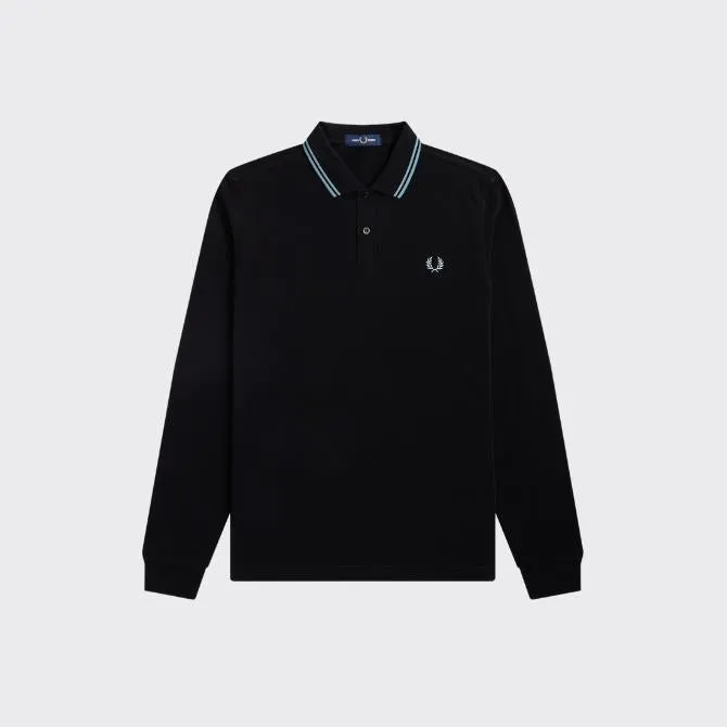 01764 Fred Perry LS Twin Tipped Shirt