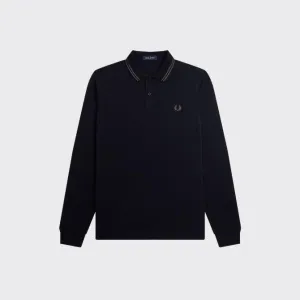 01866 Fred Perry LS Twin Tipped Shirt