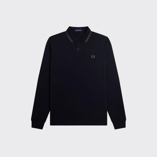 01866 Fred Perry LS Twin Tipped Shirt