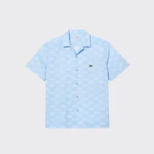 03241 Lacoste Short Sleeve Monogram Print Shirt