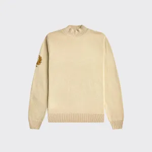 03339 Fred Perry Slide Laurel Wreath Mock Neck Jumper