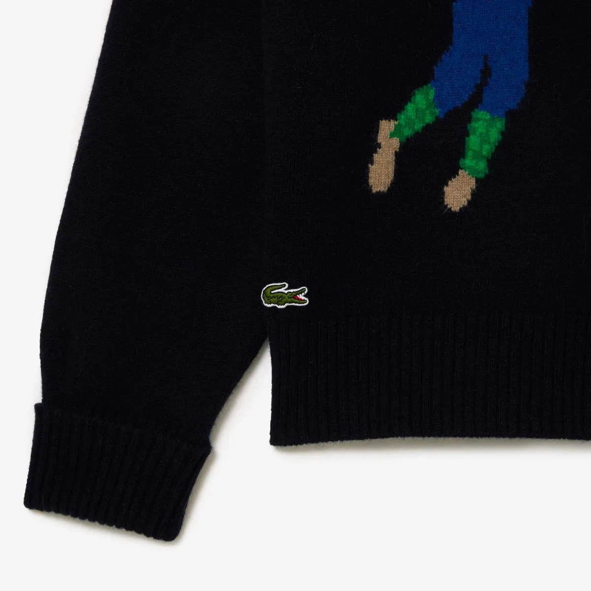 03556 Lacoste Golfer Motif Cardigan