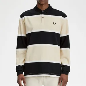 03959 Fred Perry Relaxed Stripe Polo Shirt