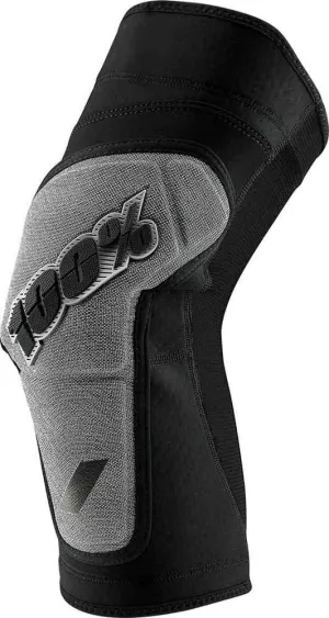 100% Ridecamp Bicycle Knee Protectors, Black/Grey