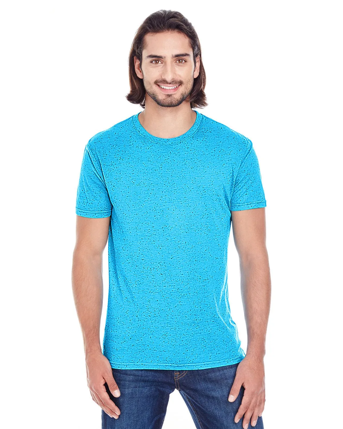 103A-Threadfast Apparel-TURQUOISE FLECK