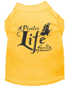 A Pirate's Life Embroidered Dog Shirt Yellow Med (12)