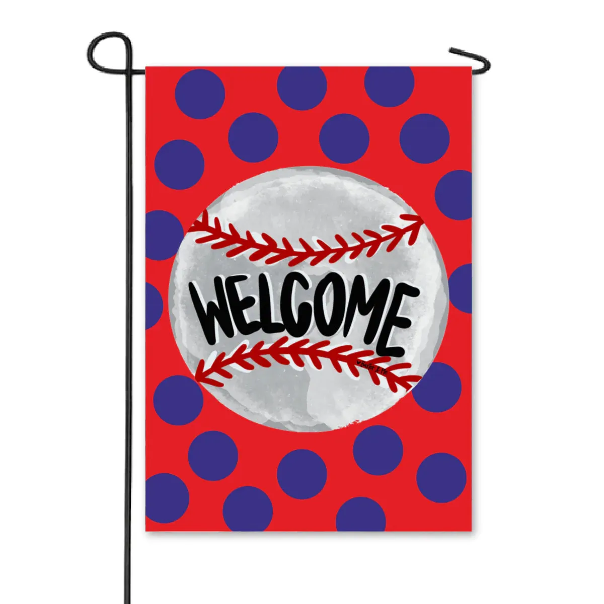 Baseball Team Colors Garden Flag