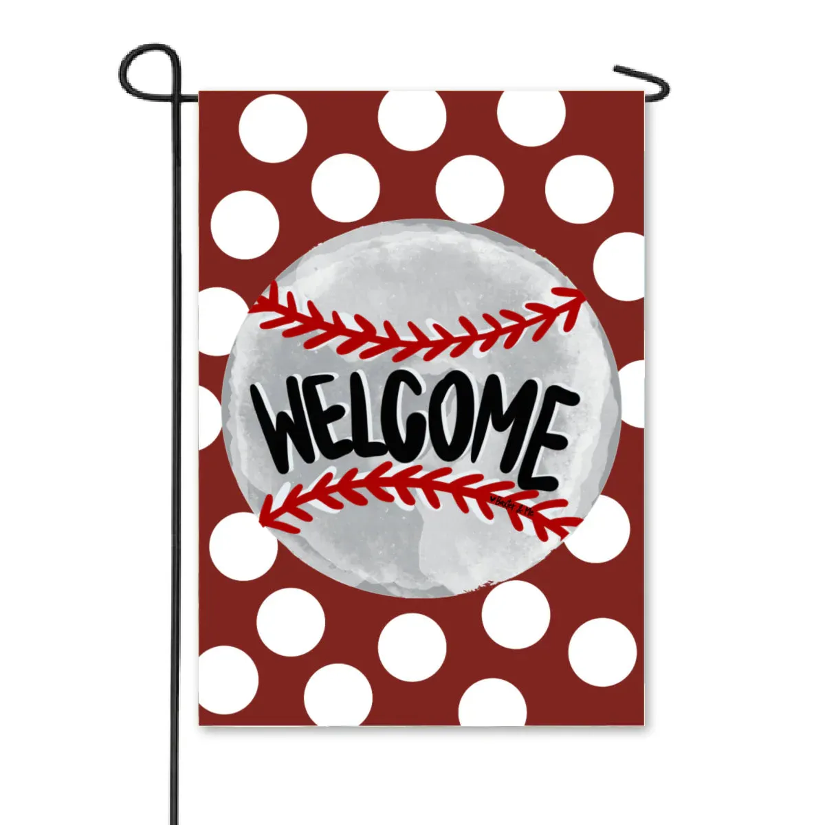 Baseball Team Colors Garden Flag