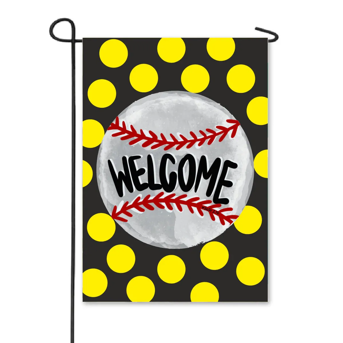 Baseball Team Colors Garden Flag