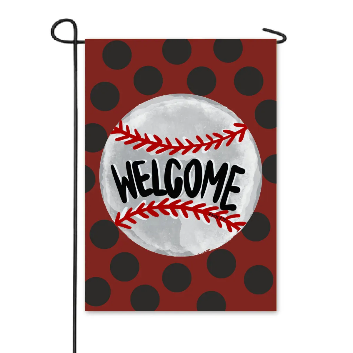 Baseball Team Colors Garden Flag