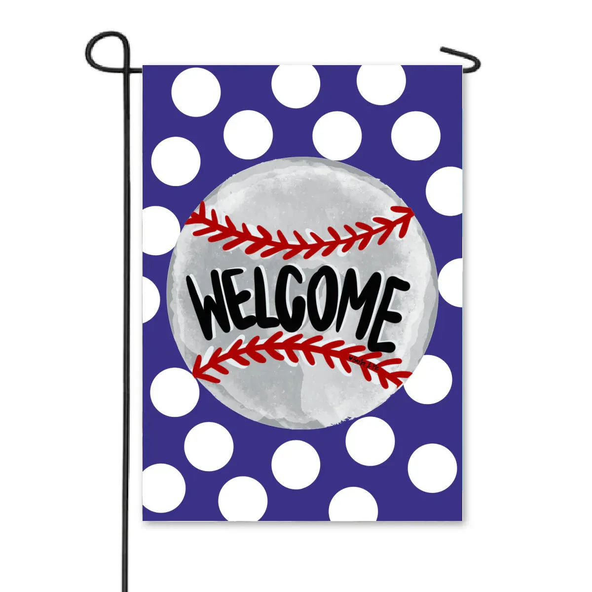 Baseball Team Colors Garden Flag