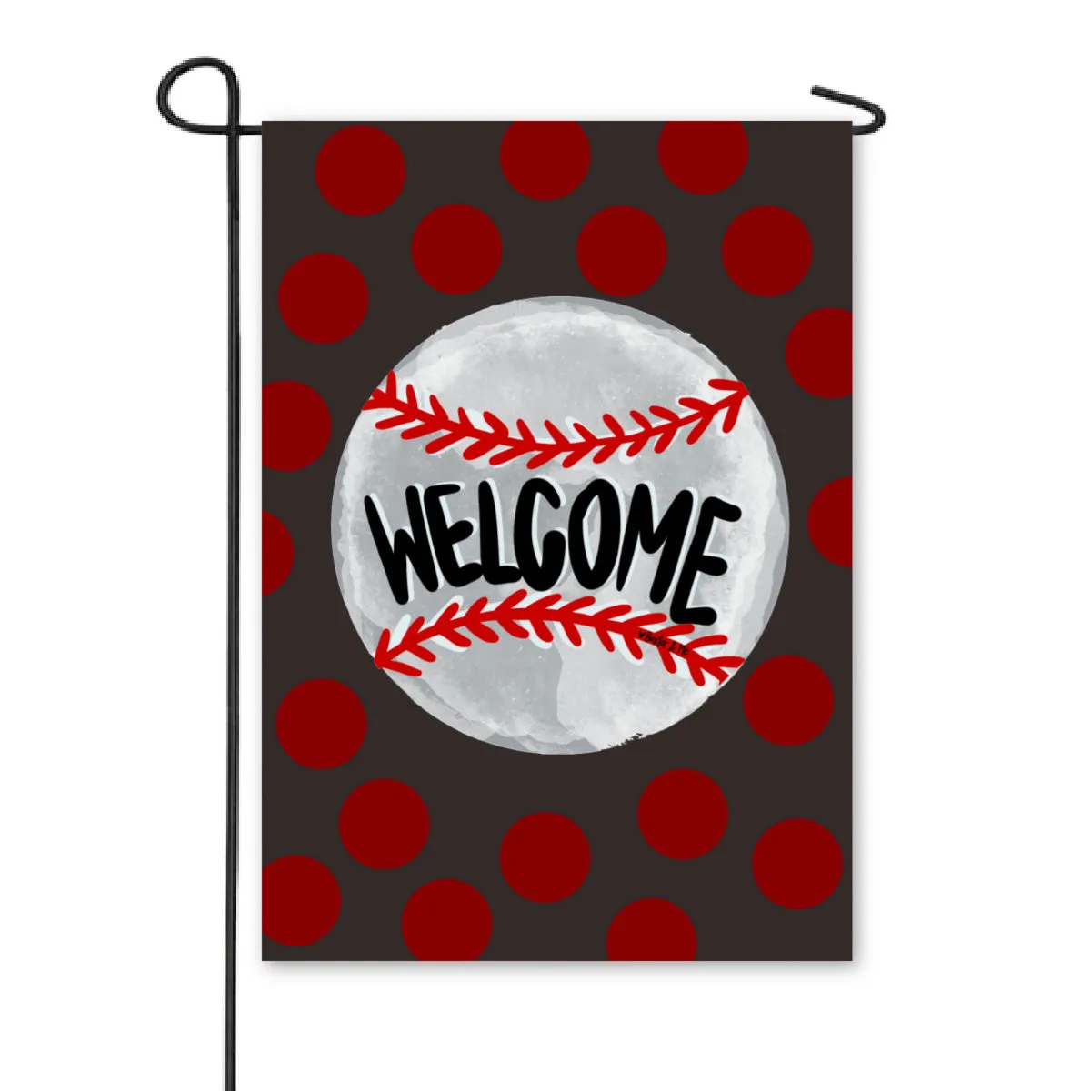 Baseball Team Colors Garden Flag