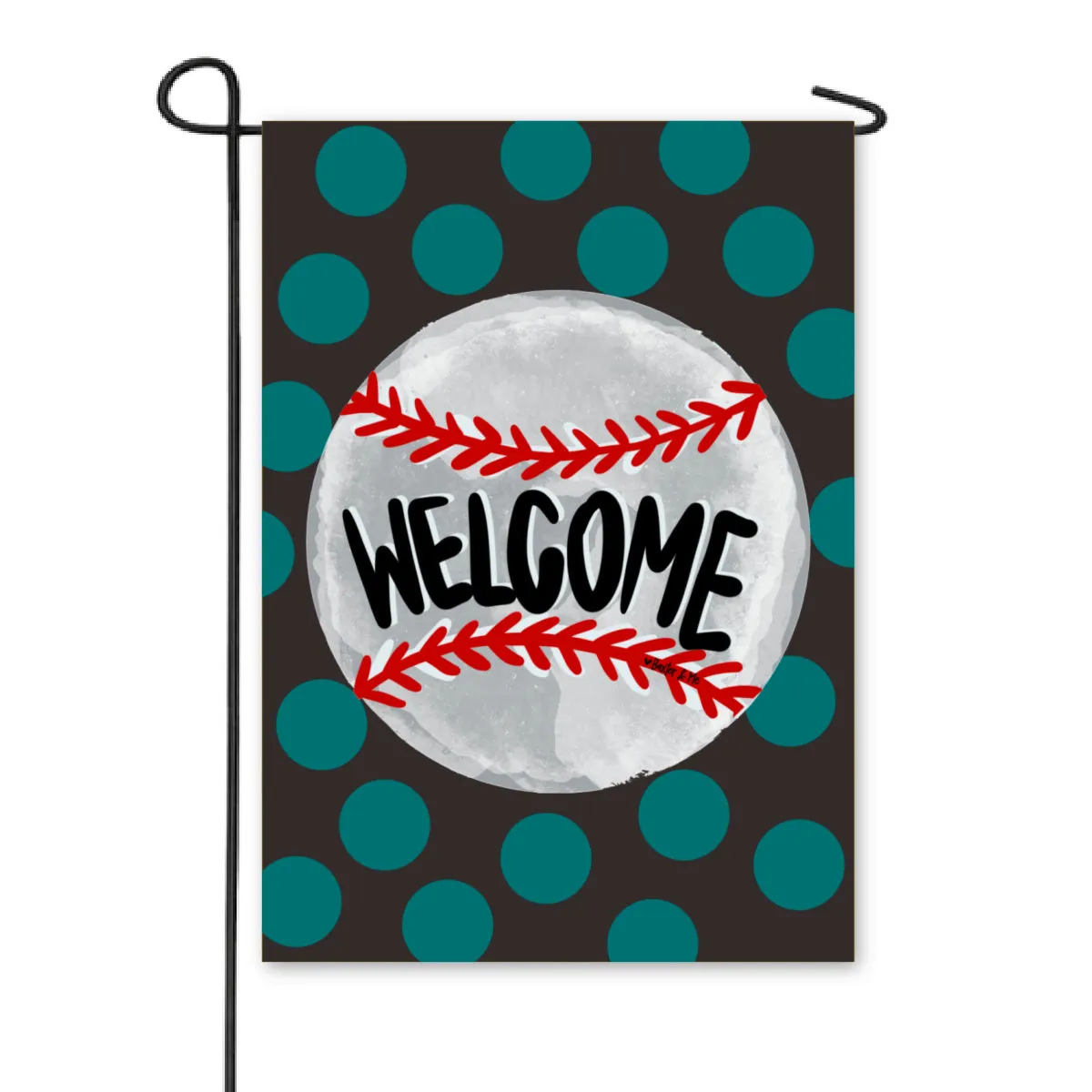 Baseball Team Colors Garden Flag