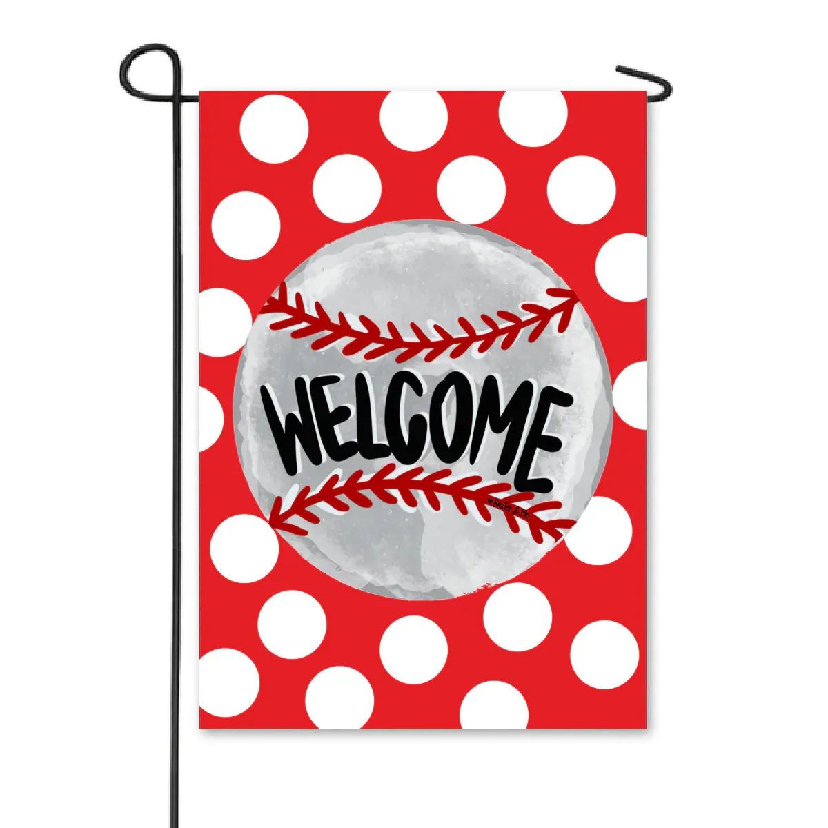 Baseball Team Colors Garden Flag