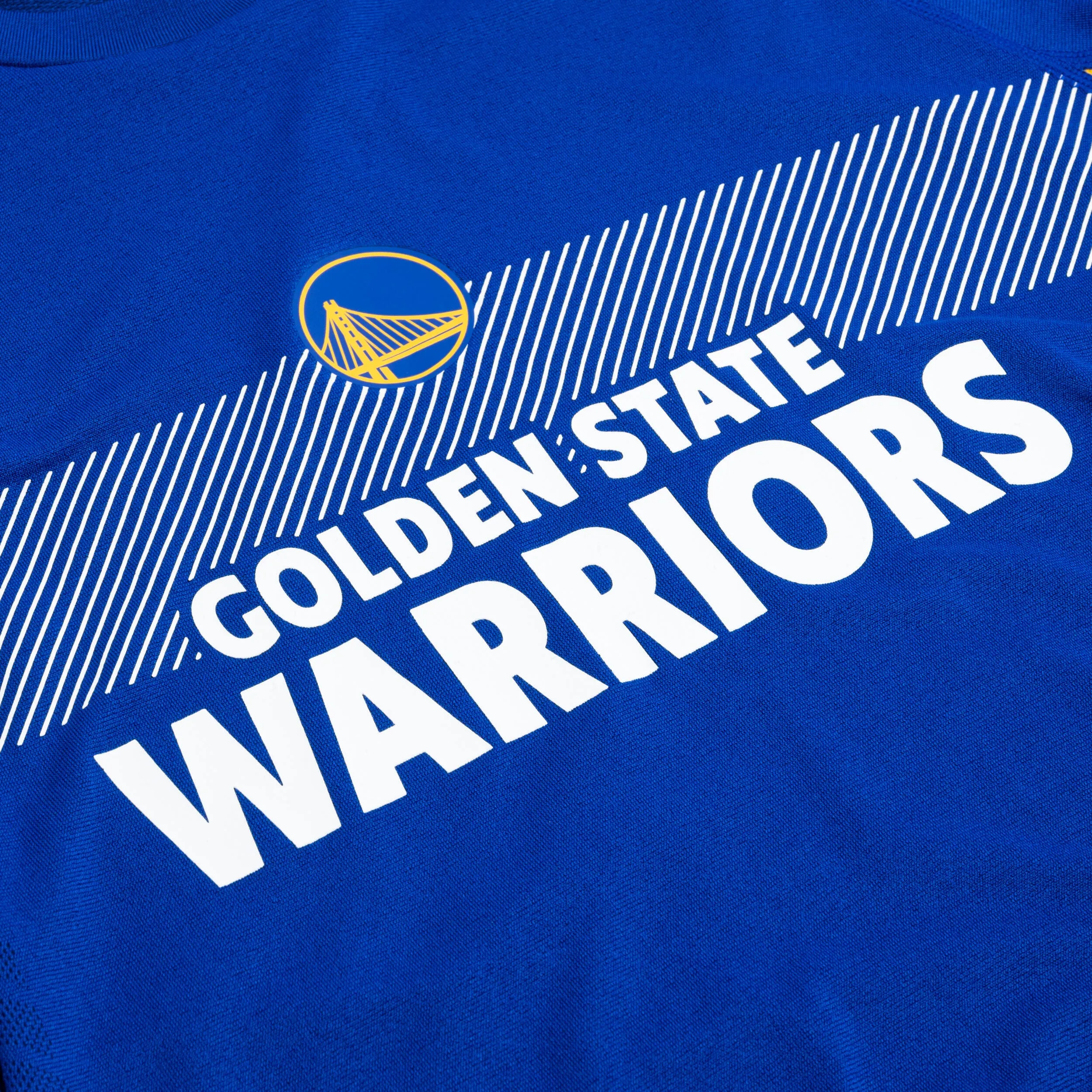 Basketball T-shirt UT500 NBA Golden State Warriors women's/men's blue TARMAK , sea blue/golden yellow