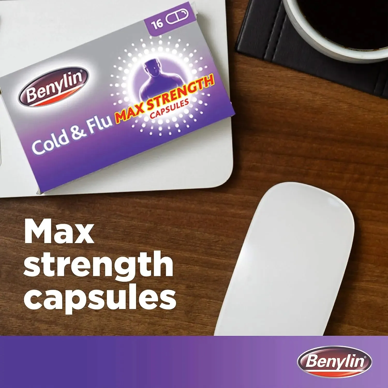 Benylin Cold & Flu Capsules Max Strength – 16 Capsules