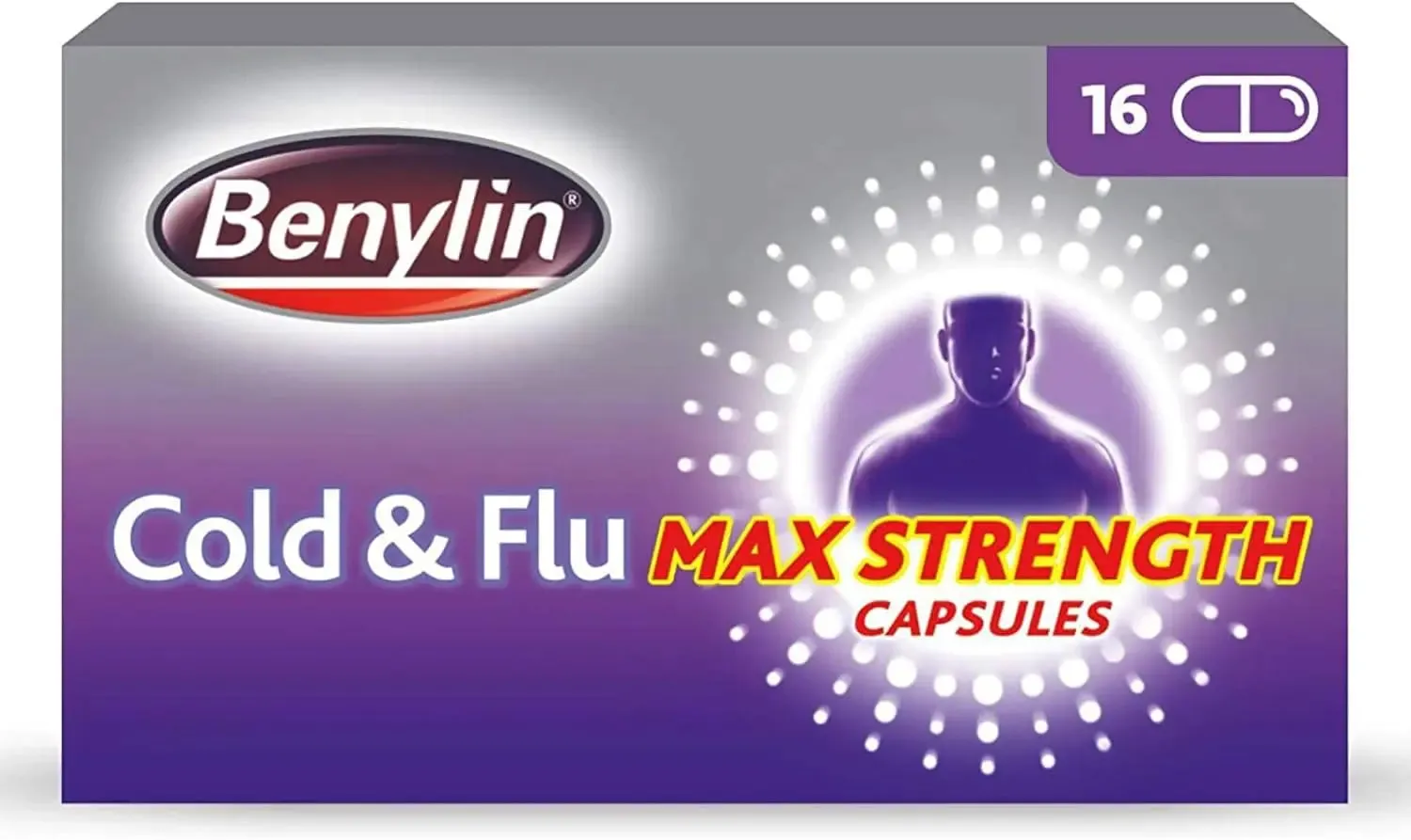 Benylin Cold & Flu Capsules Max Strength – 16 Capsules