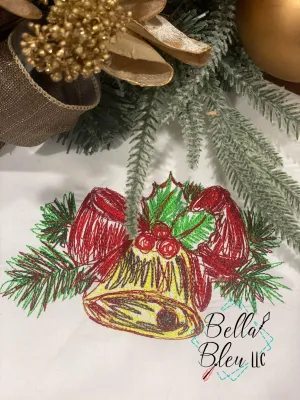 Christmas Bell Scribble Sketchy