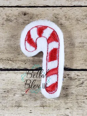 Christmas Candy Cane Feltie Machine Embroidery Design