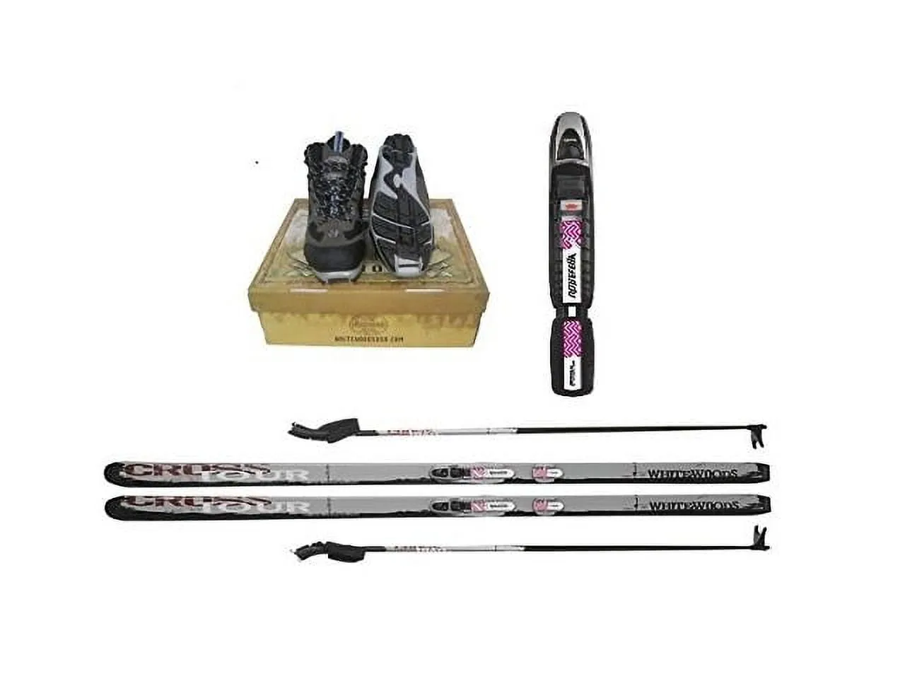 everyday Adult NNN Cross Country Ski Package, 177cm (for Skiers 121-150 lbs.)