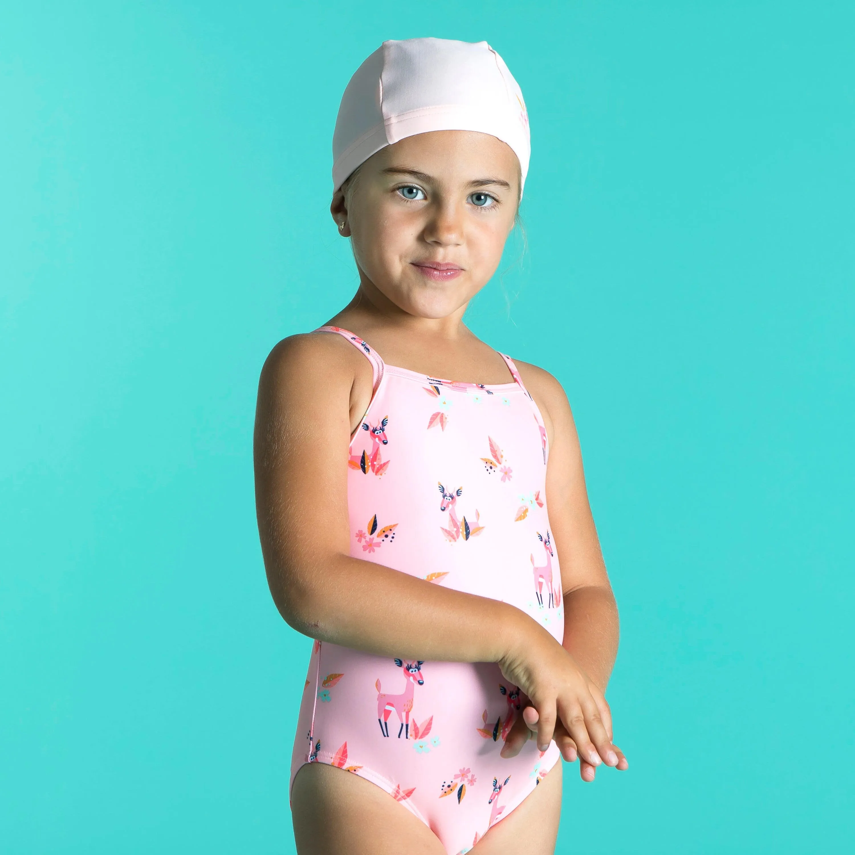 Fabric swimming cap for children