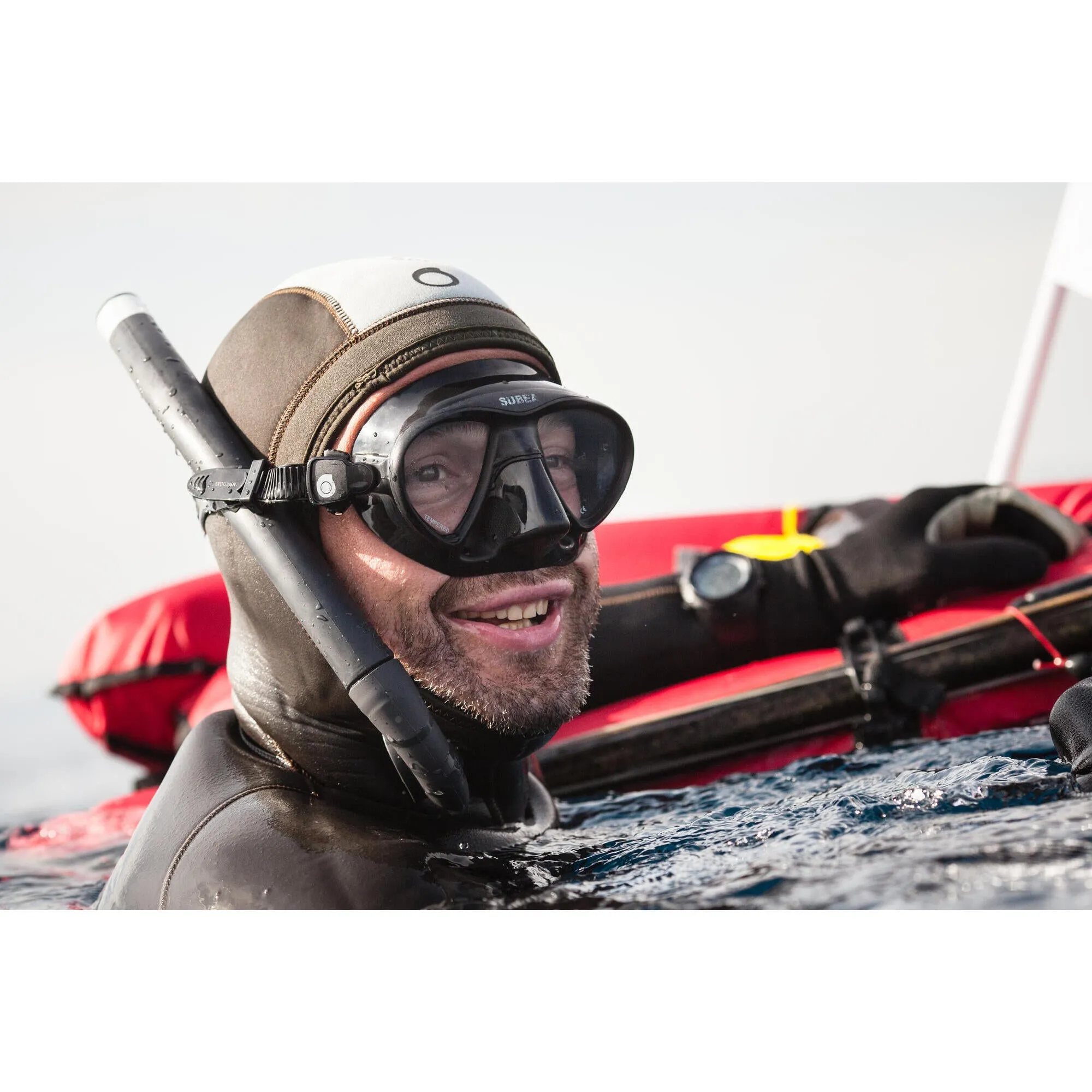 Flexible snorkel for spearfishing SPF 500 Subea