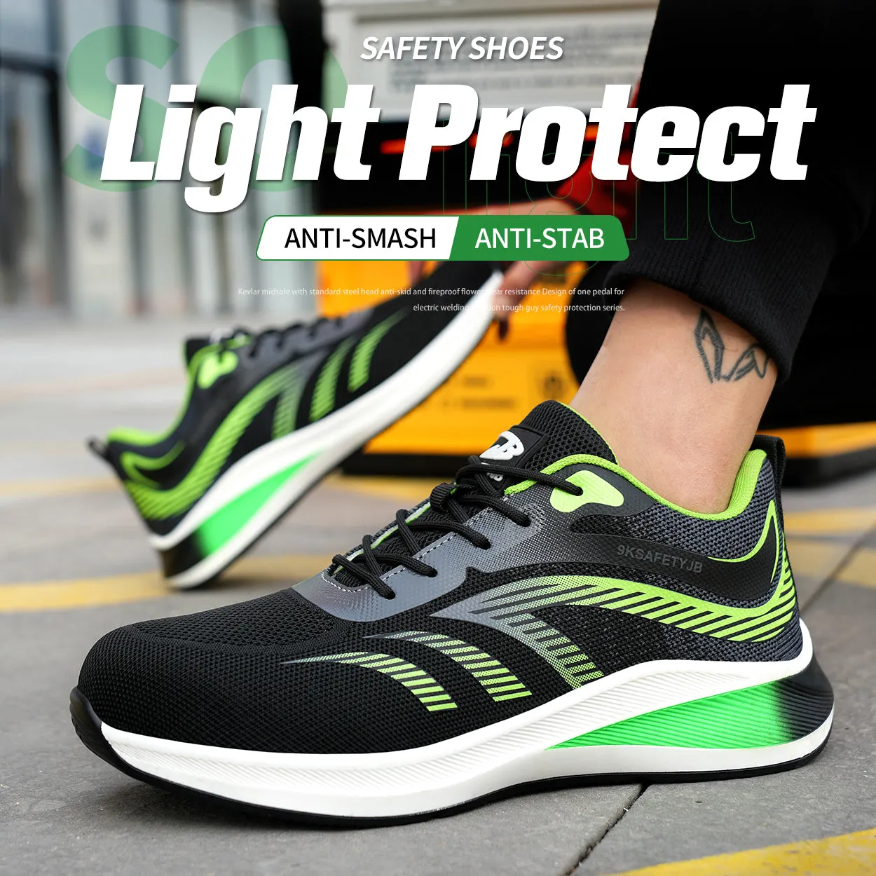 Fly Weave Tennis Sport Safety Shoes (JB-838)