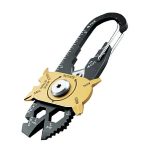 Gadget Portable EDC Portable Mini Utility FIXR 20 in 1 Pocket Multi Tool Keychain Outdoor Camping Key Ring