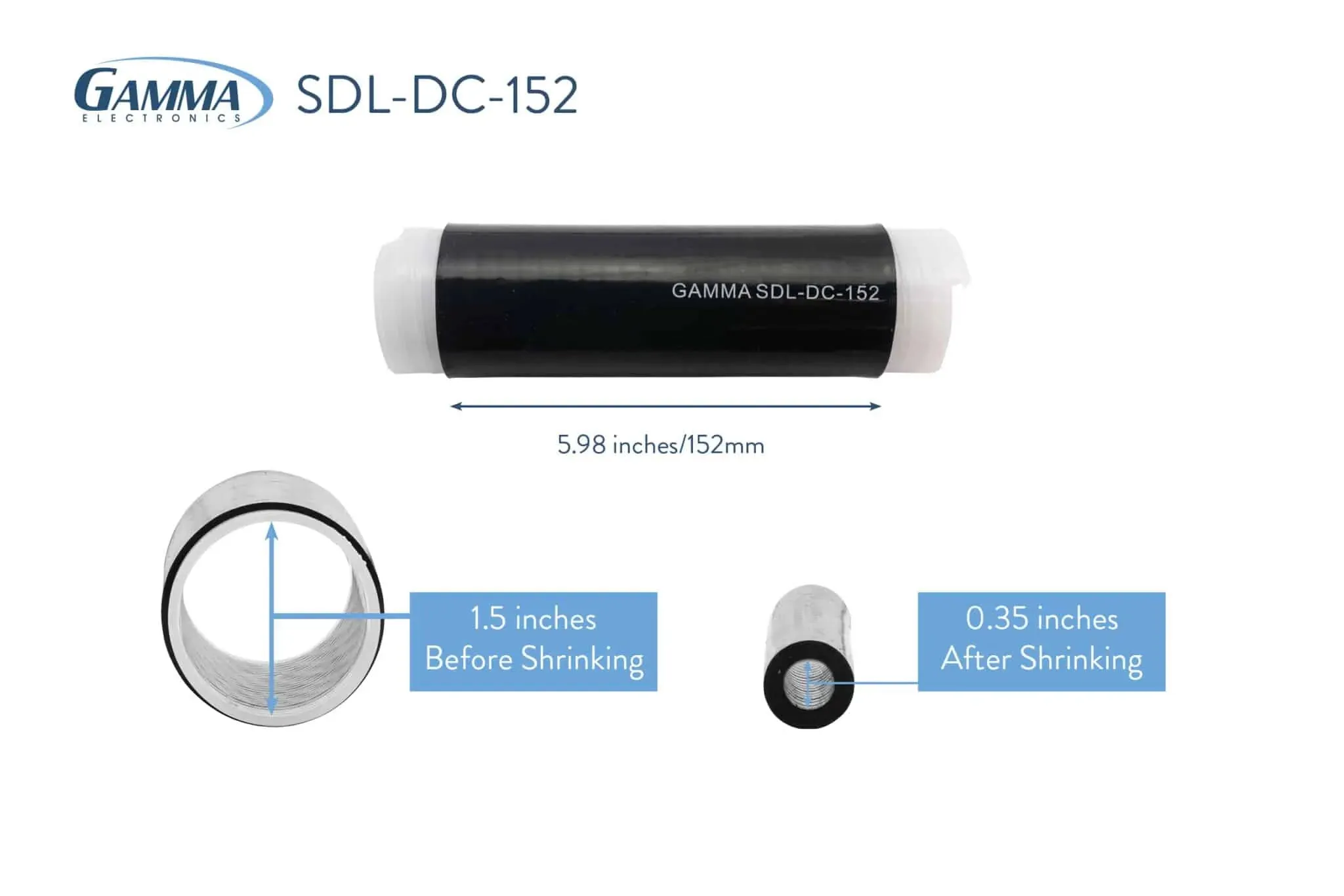 Gamma SDL-DC-152 Cold Shrink Tubing