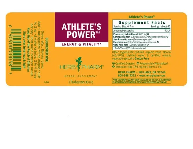 Herb Pharm Athlete's Power Tonic 1 oz Liquid