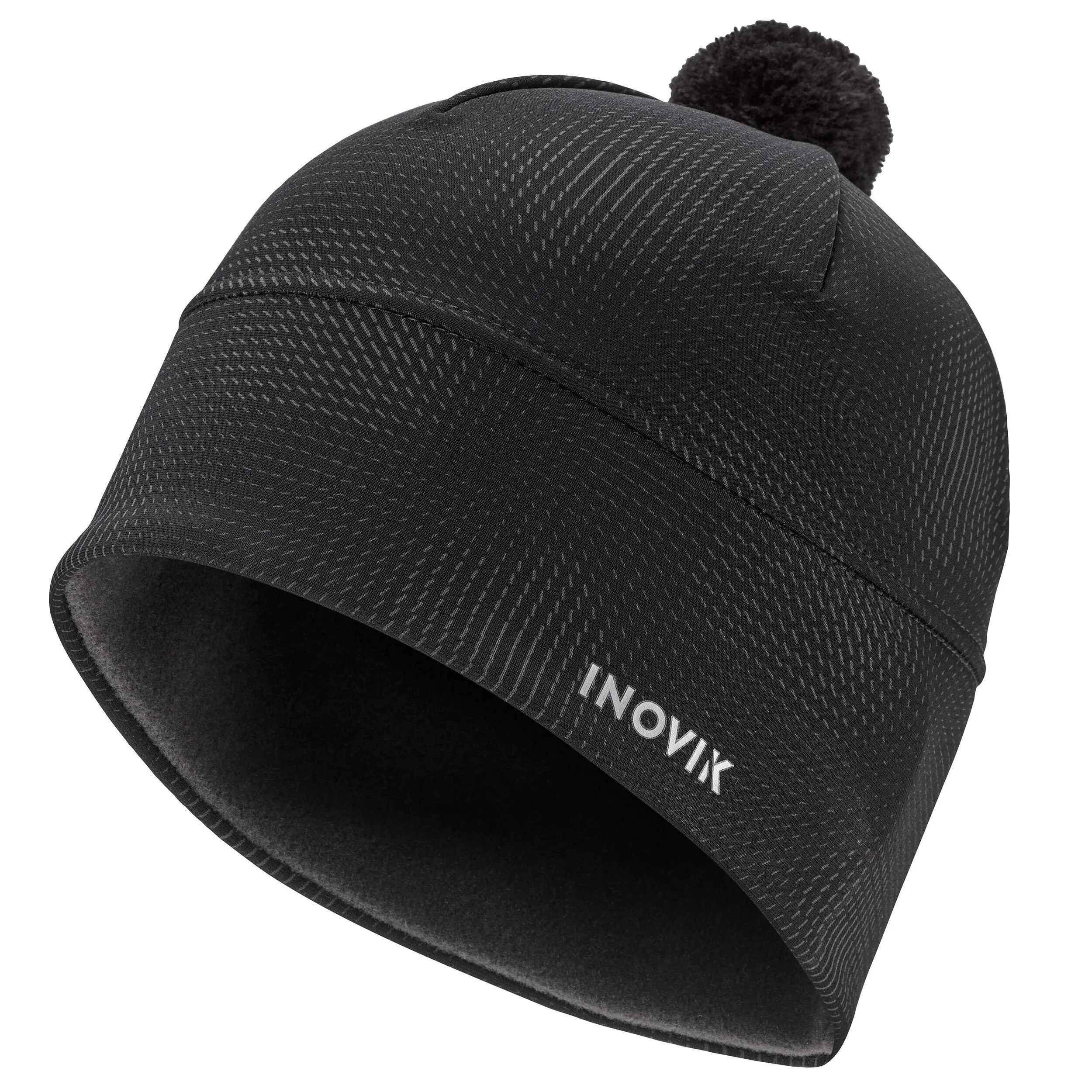 Inovik ski hat with fleece, black