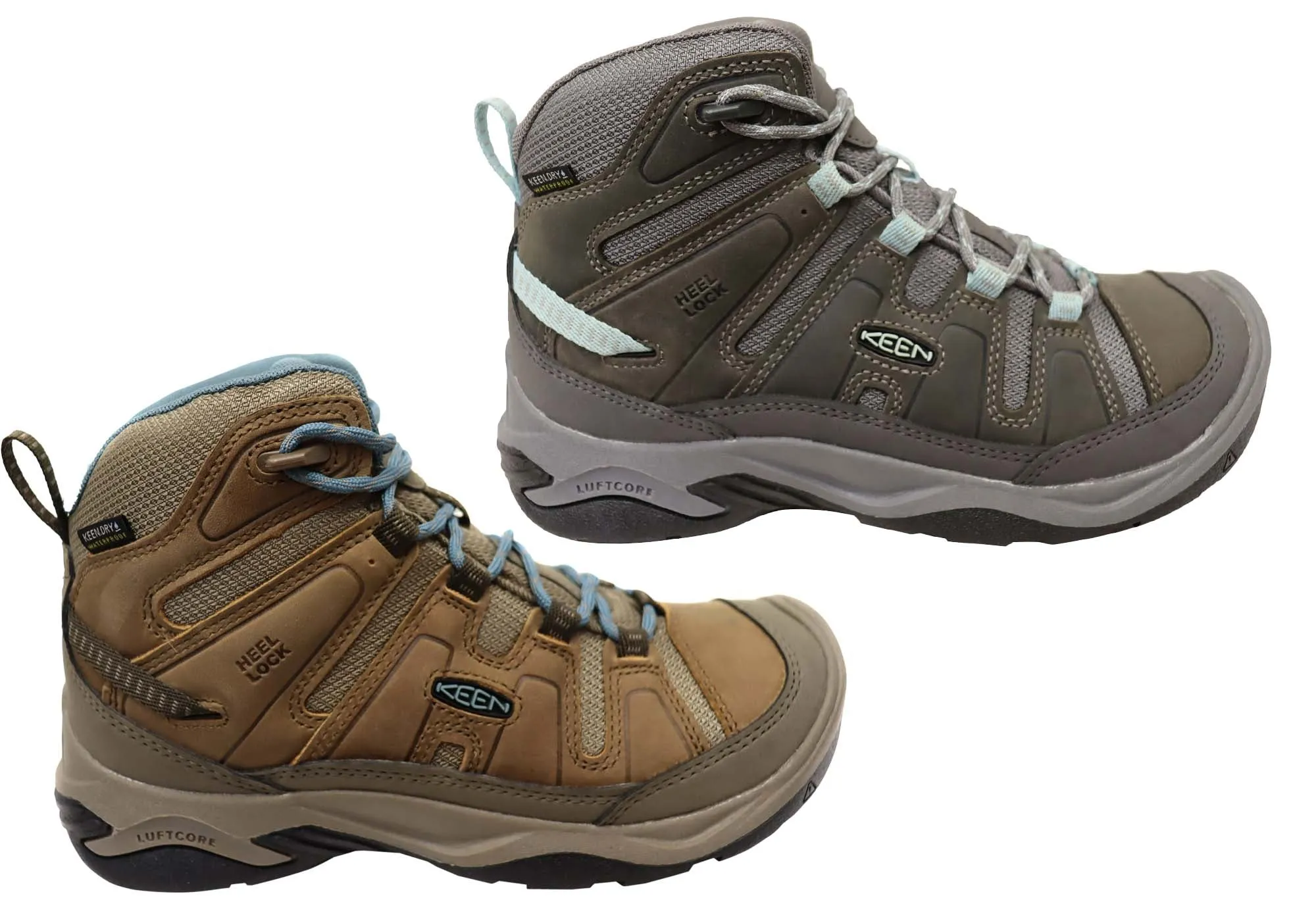 Keen Circadia Mid Waterproof Womens Leather Wide Fit Hiking Boots