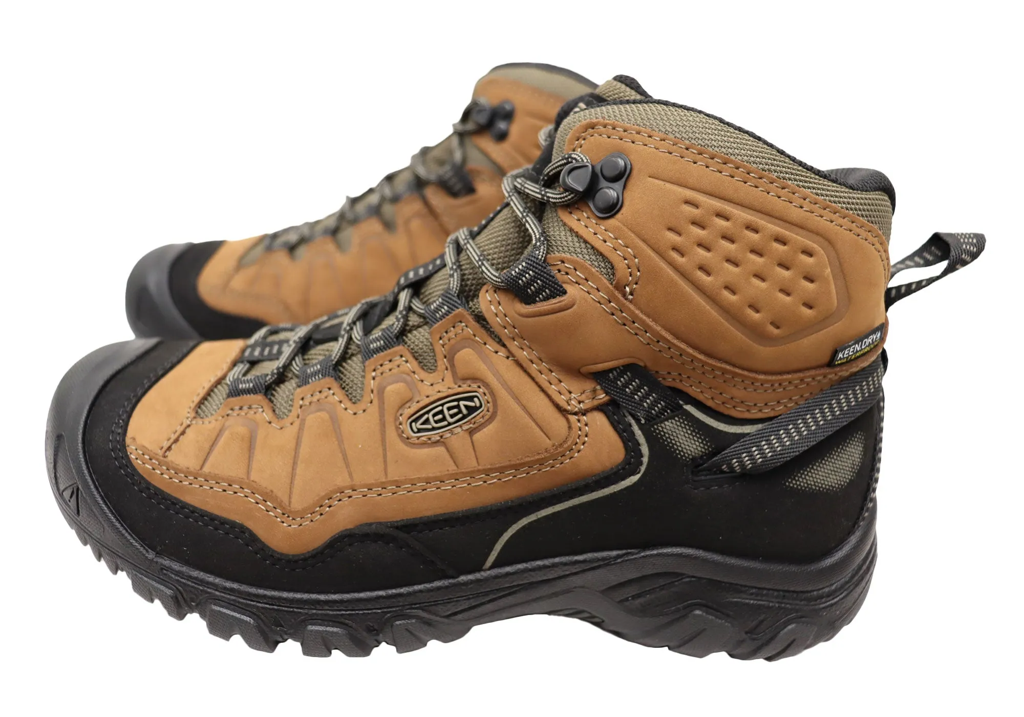 Keen Mens Targhee IV Mid Waterproof Wide Fit Hiking Boots