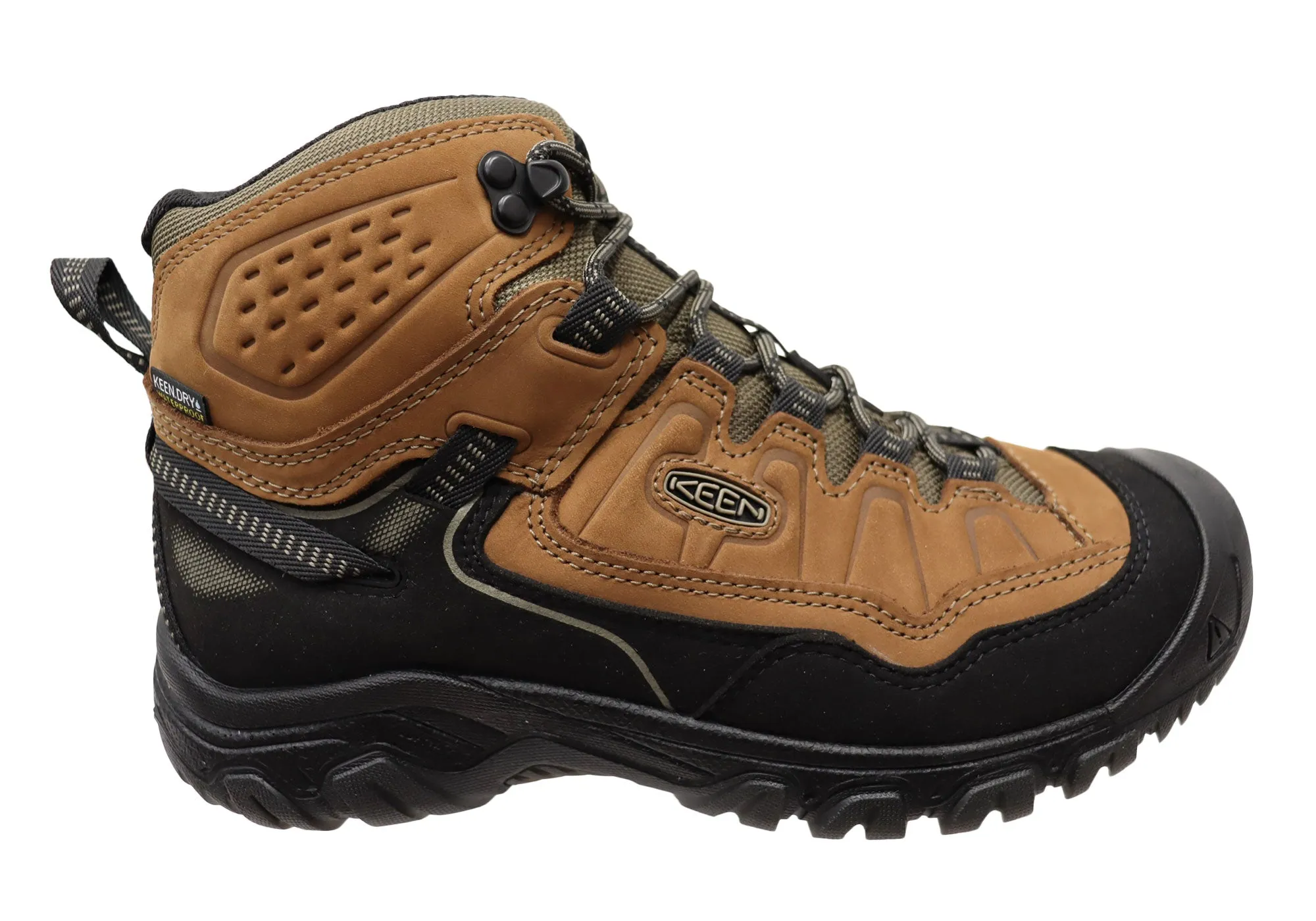 Keen Mens Targhee IV Mid Waterproof Wide Fit Hiking Boots