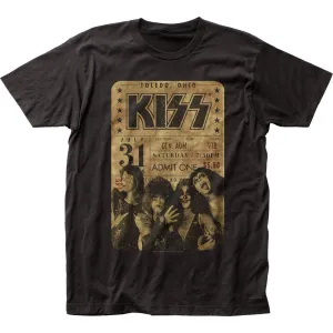 KISS Concert Ticket Mens T Shirt Black