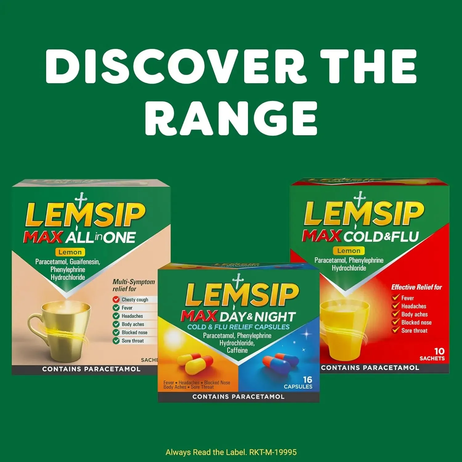 Lemsip Cold & Flu Lemon – 10 Sachets