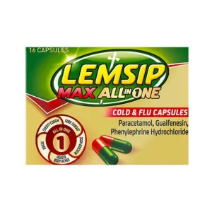 Lemsip Max All In One Cold & Flu Capsules - 16 Capsules