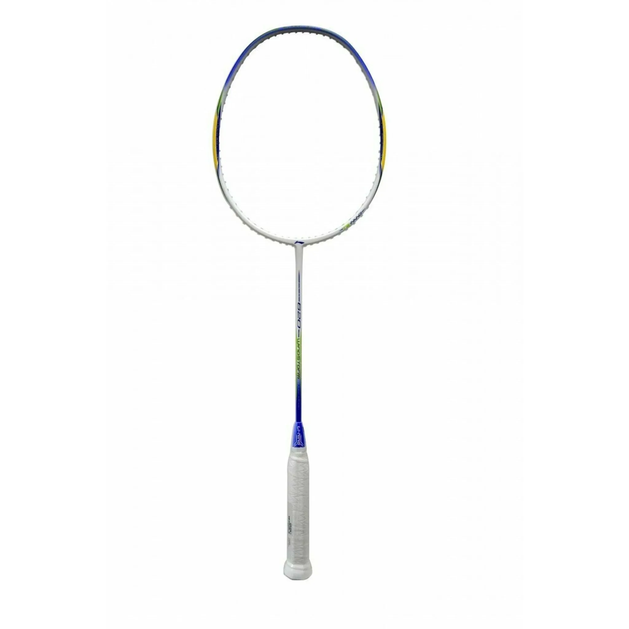 LI-NING 620 Windstorm Carbon Fiber Badminton Racquet | Size S2 (White/Yellow)