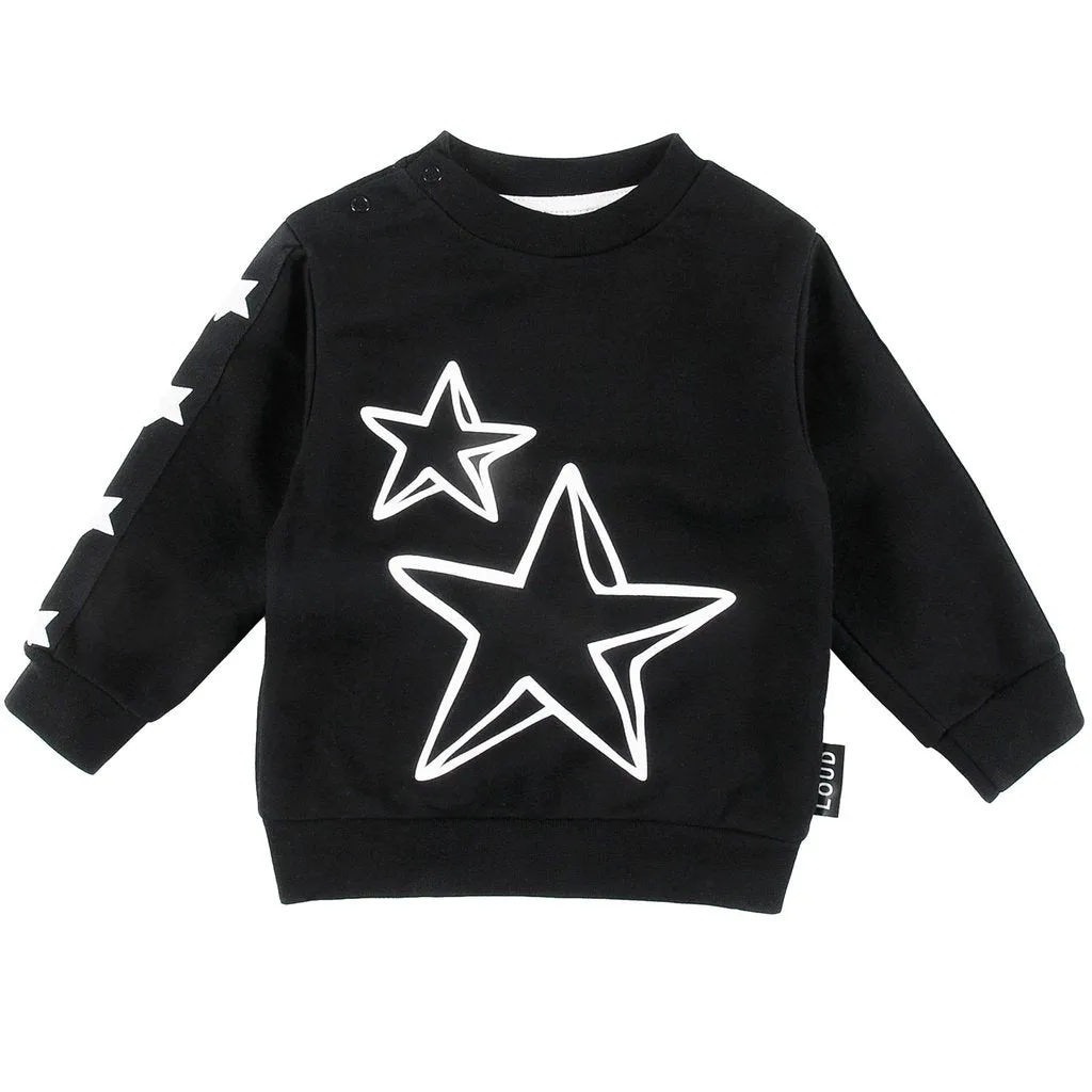 LOUD APPAREL BLACK POCKET SWEATER