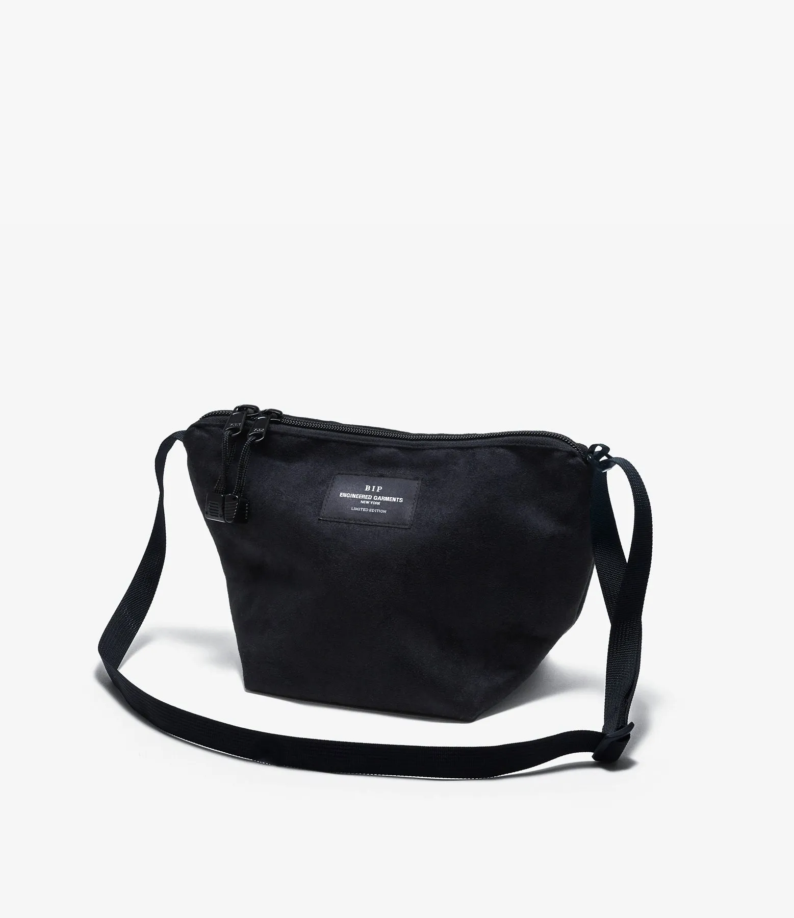 Micro Tote – Black Polyester Fake Suede