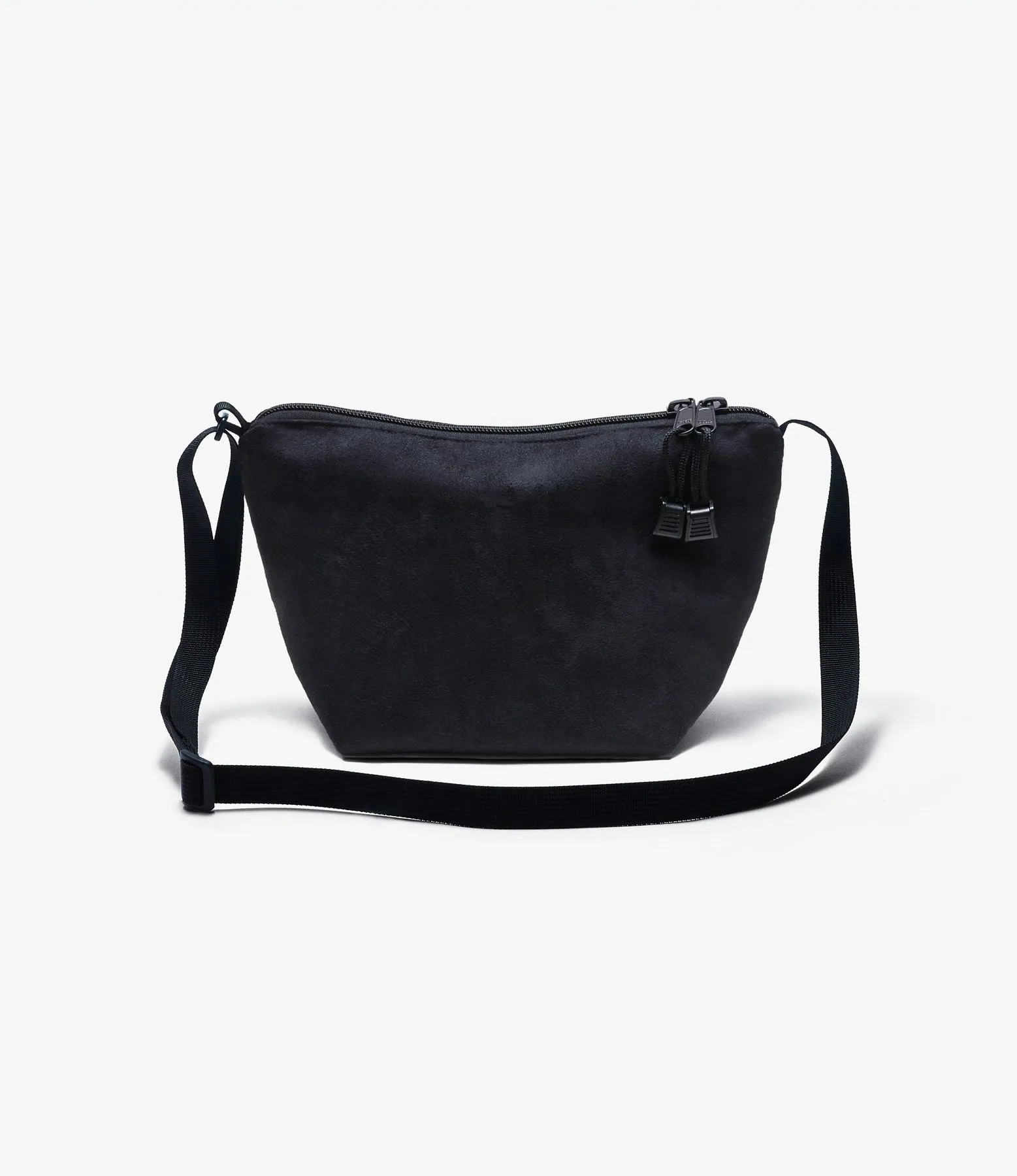 Micro Tote – Black Polyester Fake Suede