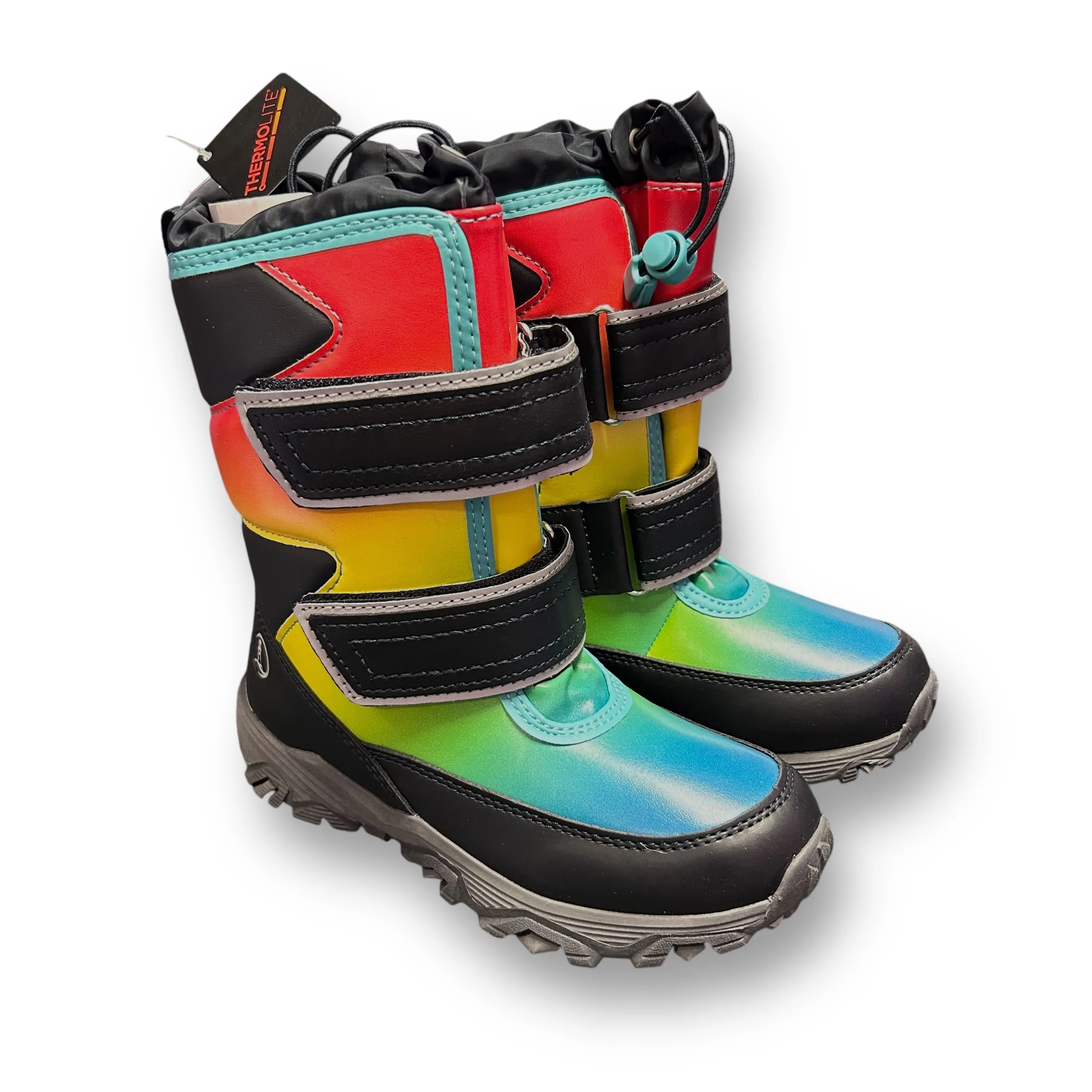 NEW! Lands End Size 11 Multi-Color Waterproof Snow Boots