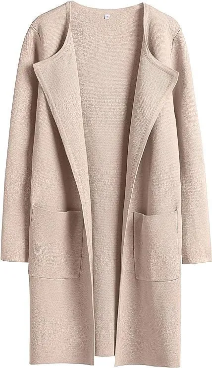 Stylish Slim Fit Mid-Length Jacket – Trendy Casual Lapel Coat