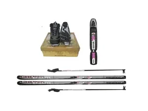 valiant Adult NNN Cross Country Ski Package, 157cm (for Skiers 90-120 lbs.)