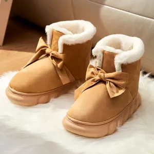 Winter Warm Thick Padded Plush Cotton Fur Snow Boots